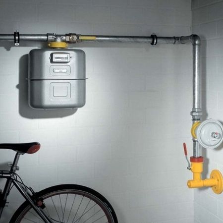 Gasheizungsanlage in einem Keller