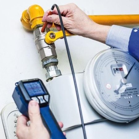 Inspektion einer Gasheizung